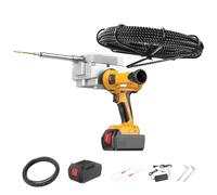 Cordless Fish Tape 0-50m/Min Variable Speed, Max 600N Pulling Force for Pipe Decoration & Communication Cable, 25000mAh Battery, 30m