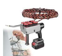 Cordless Fish Tape, 40m/min Electric Cable Puller, Automatic Wire Stringing Machine with 25000mAh Battery for Construction and Hidden Tube Threading