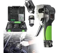 Cordless Flaring Tool,Automatic Pipe Expander,1/4”-3/4” Cordless Flaring Tool Kit,45° Eccentric Flaring Tool-Metric and Inch 2 in 1, for Soft Copper/Aluminum/Brass Pipes(5pcsCollets)