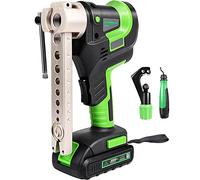 Cordless Flaring Tool Kit, 1/4”-3/4” Pipe Expander with Cutter & Deburrer for Water, Gas, Refrigeration, Brake Pipes - Eccentric Design for Efficient Flaring