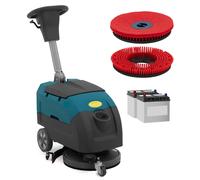 Cordless Floor Scrubbing Machine 40 cm 2200 m²/h Manual - Floor Scrubbers by Ulsonix Grey