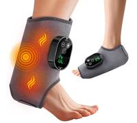 Cordless Foot Massager for Neuropathy, 6 Heat Levels & 3 Vibration Modes, 2H Run Time, Auto-Off Timer, Foot Heel Arch Ankle Calf Arm Massager for Neuropathy Pain Relief (Grey)