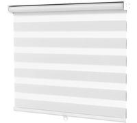 Cordless For SEMI Sheer Roller Shades in White Made with Water Resistant Polyester Fabric, Offering Soft Light Filtering for Various Interior Environments (35 * 150)