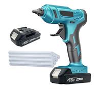 Cordless Glue Gun 18V with 10pcs Glue Sticks,for Makita 18V 2X 3.0AH Battery,Hot Glue Gun Cordless for DIY Project, Art, Craft