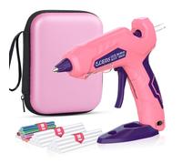 Cordless Glue Gun, BLEDS Rechargeable Hot Glue Gun Kit with 30 Pcs Colorful Glue Sticks Stand-Up Mini No-Drip Hot Glue Gun USB-C for DIY Gift Craft Decor With Portable Package