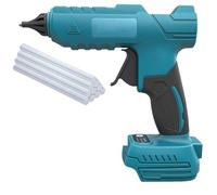 Cordless Glue Gun, Compatible with Makita Battery, Rechargeable Hot Glue Gun for Crafting DIY Woodwork, Glue Gun with 10pcs 11mm Glue Sticks (Without Battery)