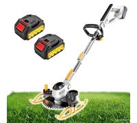 Cordless Grass Trimmer and Edger, Battery Powered Weed Eater for Garden Lawn Maintenance