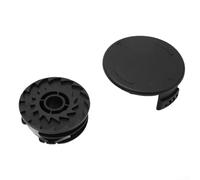 Cordless Grass Trimmer Spool and Line with Protective Cover, 1.6 mm Diameter 27 ft Length, for Parkside for PRTA 20-Li Series and PRT 300/550/50 Models for Outdoor Lawn Maintenance