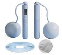 Cordless Gravity Ball Jump Rope and Gravity Jump Rope Dual-use Model Skipping Rope Without Rope Skipping Rope With Counter Wireless Skipping Rope for Adults Fitness 1 Pce Weighted Jump Rope (Blue)