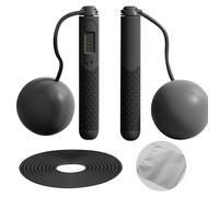 Cordless Gravity Ball Jump Rope and Gravity Jump Rope Dual-use Model Skipping Rope Without Rope Skipping Rope With Counter Wireless Skipping Rope for Adults Fitness 1 Pce Weighted Jump Rope (Black)