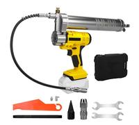 Cordless Grease Gun Compatible with Dewalt 18V 20V Battery, 13,000 PSI Electric Grease Gun, 22 inch High Pressure Long Hose, Dual Mode Quantitative Automatic/Continuous Pumping (Without Battery)