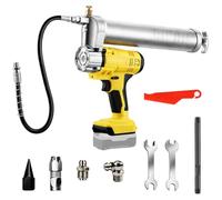 Cordless Grease Gun Compatible with Dewalt 20V Battery Grease Gun Kit, 13,000 PSI Electric Grease Gun Kit,22 inch High Pressure Long Hose,Dual Mode for Excavator Truck Farm Construction (No Battery)