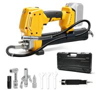 Cordless Grease Gun for Dewalt 18V,20v battery, 10,000 PSI (only tool) | Electric grease gun, 2-speed settings, 1m flexible hose, 400ml grease cartridges, LED light for heavy machinery