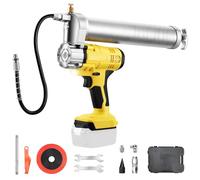 Cordless Grease Gun for Makita 18V Battery, 10000 PSI Electric Grease Gun with LED Light, 600ml Grease Cartridges and 12 Inch Hose for Mechanical Equipment Oiling(No Battery)