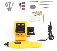 Cordless Grinder 6 Variable for mini Drill Kit with Storage Base Type C Charge for Detail Work Sculpting Sanding Hobby 27cm(for DW)