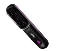 Cordless Hair Brush - Portable Hairs Styling Tool,Anti-Scald Ceramic Rechargeable Battery Multi Purpose | Negative Ions Frizz-Free Shine,On-The-Go, Fast Heating, Gift for Girls Womens