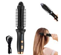 Cordless Hair Curler, Rechargeable Travel Hot Hair Brush, Portable Type-C Charging Outdoor Curling Iron and Travel Straighteners, Three-Speed Temperature Adjustment, for Short and Medium-Long Hair