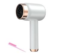 Cordless Hair Dryer, 1000W Rechargeable Hair Dryer, 3 Speeds Portable Hairdryer, Plug-in or USB Lightweight Hairdryers for Women, Hot Cold Wind Styling for Dormitory Students Home Travel (White)