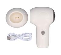 Cordless Hair Dryer 2 Speed Constant Temperature Low Noise Safe Gentle Blowing Rechargeable Compact and Lightweight Abs Material 2000Mah Lithium Battery Portable Cordless Dryer for (Milky White and
