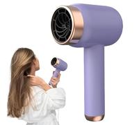 Cordless Hair Dryer, Portable Blow Dryer, 1200W Fast Drying Technology Hair Dryer, 3 Speeds Rechargeable Blow Dryer for Travel and Home Use (Purple)