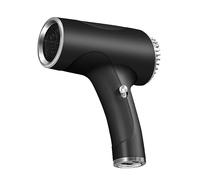 Cordless Hair Dryer - Rechargeable Battery Hair Dryers for Travel, Handheld Wireless Hairdryer, Compact Blow Dryer for Quick Drying - 2600mAh, Men & Women (Black)