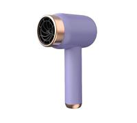 Cordless Hair Dryer with USB Charging, Portable Ionic Blow Dryer, 3 Adjustable Wind Temperature 110V-220V Rechargeable Air Blower for Home Travel Camping(Purple)