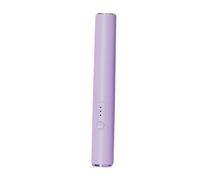Cordless Hair Straightener Brush 3 Adjustable Temp Rechargeable for Men Home Violet, Purple, 18.5x3.2x2.5cm