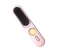 Cordless Hair Straightener Brush 9-Level Portable Fast Heating 35W Cordless | Home Salon Straightening Brush for Vacation Holiday Road Trip Commuting Dating