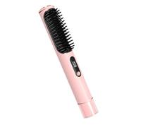 Cordless Hair Straightener Brush Electric Hair Straightening Comb Rechargeable Portable Straightener Heat Protective Travel