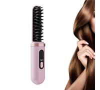 Cordless Hair Straightener | Portable Quick Heating Curler | Hair Comb for Women - For Daily, Vacation and Travel Use