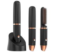 Cordless Hair Straighteners Brush, Portable Hair Straightening Comb for Women Travel, Beard Straightener Brush, USB-C Rechargeable, Heats Up Quickly for Thin Straight Styling