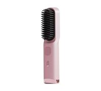 Cordless Hair Straightening Brush, Fast Heat Rechargeable Styler, Hot Straightening Comb, Versatile Styling Tool, Safe Design and for Straightening Curling Hair F