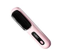 Cordless Hair Straightening Brush - Rechargeable ABS Ceramic Straightening Comb 20x4.5x3cm with USB | Portable Styling Comb for and Long Hair, Travel on on the Go