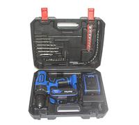 Cordless Hammer Drill Impact Driver 45Nm, 21V 2PCS 1.5Ah Li-Ion Batteries Electric Bolt Screwdriver,Drill Driver with Magnet, Hammer Function, LED Light