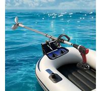 Cordless Hand Drill Boat Propeller, Kayak Trolling Motor Steering Kit, Emergency Drill Propeller Thruster, Underwater Drill Powered Boat Motor(Length 1.25m/4.1ft)