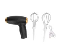 Cordless Hand Mixer USB Rechargeable Portable Handheld Electric Whisk Egg Beater for Mixing Baking Cooking with Powerful Motor Multifunctional Use Compact Design ABS Stainless (Black)