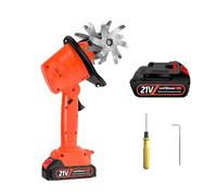 Cordless Handheld Cultivator, Garden Rotavator with 10cm Tilling Depth and 10cm Tilling Width, Electric Tiller with Battery, for Farm, Yard,Electrictiller-1battery