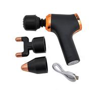 Cordless Handheld Massager with 3 Interchangeable Heads & 2 Speed Operation H16.4 xW15 xD8cm