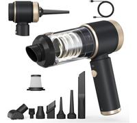 Cordless Handheld Vacuum Cleaner, 16000PA Powerful Suction,Lightweight Rechargeable Portable Hoover, 7 Accessories, 4-in-1 Hand Cordless Car Vacuum,for Car and Home Cleaning, Pet Hair Removal