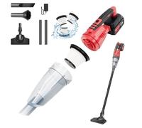Cordless Handheld Vacuum Cleaner, 2 in 1 Car Hoovers Cordless Powerful USB Rechargeable Car Vacuum Portable Handheld Hoover with LED Light, 0.6L Dust Cup, 2200mAh Battery Mini Vacuum Cleaner