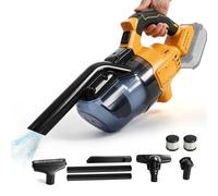 Cordless Handheld Vacuum Cleaner Compatible with DEWALT 18V 20V Batteries, 16000Pa Car Hoover with 700ml Dust Tank 2 HEPA Filter with LED Light for Home Dry Cleaning(No Battery)