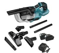 Cordless Handheld Vacuum Cleaner with Washable HEPA Filter, 800W Motor, 2 Batteries, Recessed LED Lights, 5-in-1 for Floor, Carpet, Car Cleaning