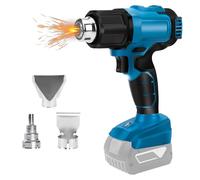 Cordless Heat Gun Compatible with Bosch B 18V Battery, 4 Nozzles | Brushless Motor, 2 Temperature Setting, Max 932°F(500°C), Overload Protection, for Shrink Tubing Crafts Resin, No Battery