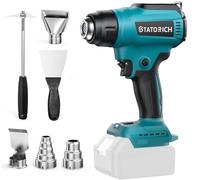 Cordless Heat Gun Compatible with Makita 18V Battery: LCD Lights - Up to 550°C Portable Battery Powered Hot Air Gun for Shrink Tubing Crafts Vinyl Wrap (No Battery)