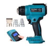 Cordless Heat Gun Compatible with Makita 18V Battery, Max 1202°F Heavy Duty Hot Air Gun with Overload Protection,Fast Heating for Crafting, Shrink Tubing,Vinyl Wrap