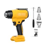 Cordless Heat Gun for Dewalt 18V 20V Battery (No Battery), Cordless Hot Air Gun with 4 Nozzles, Battery Heat Gun for Welding, Bending Pipes, Colour Removal