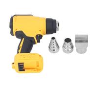 Cordless Heat Gun Hot Air Heat Gun Handheld Rechargeable Fast Heating 30℃ to 550℃ with LED Display 3 Nozzles 300W for 18V Lithium Ion Batteries DIY Crafting Shrink Wrapping