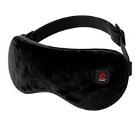 Cordless Heated Eye Mask for Dry Eyes and Fatigue Relief, 3 Heat Levels Adjustable, 1000mAh Rechargeable Battery, Infrared Warm Eye Compress for Sleeping, Washable Cover, Soft Crystal Velvet Fabric -