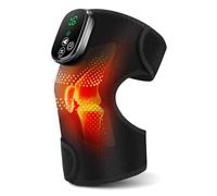Cordless Heated Knee Brace Wrap, Red Light Knee Heating Pad With Touch Screen Control, Portable Elbow Heat Pad With 5 Heating Levels, 3 Massaging Modes & Timer, Built-in 5000mAh Battery, 4 Motors