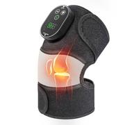 Cordless Heated Knee Massager, FSA Eligible 3-in-1 Electric Massager with Heating Pad for Elbow Shoulder Wrap with 3 Vibration & 6 Heating Modes